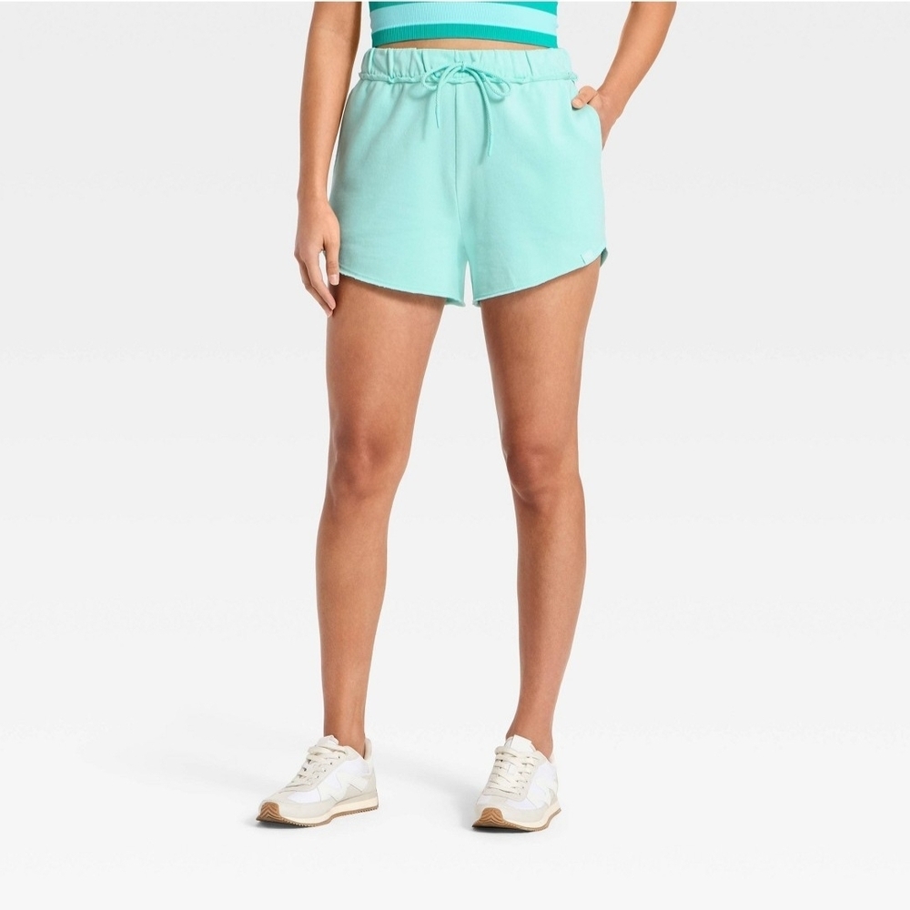 Women's French Terry Shorts - JoyLab BIue - Picture 1 of 3